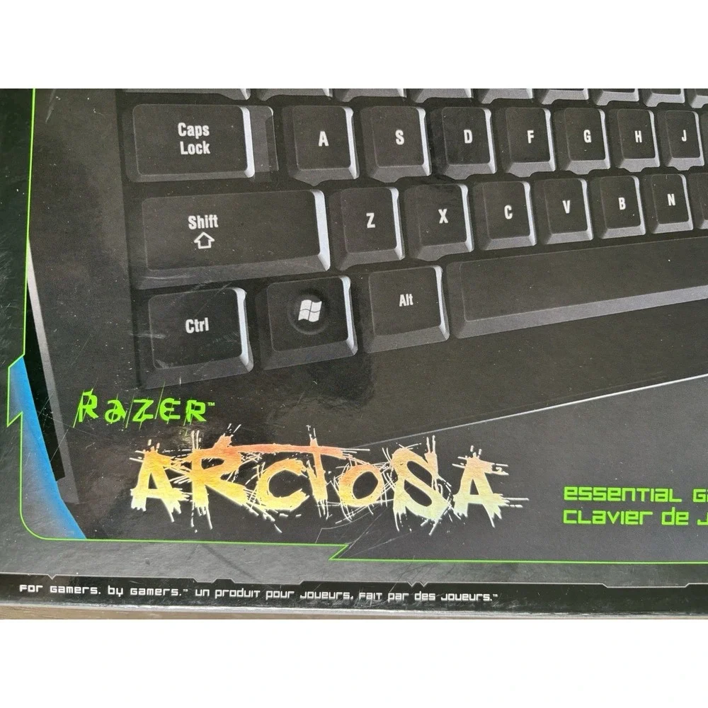 New Razer Arctosa Gaming keyboard RARE! Improved KeyStroke Mechanism NewOpenBox